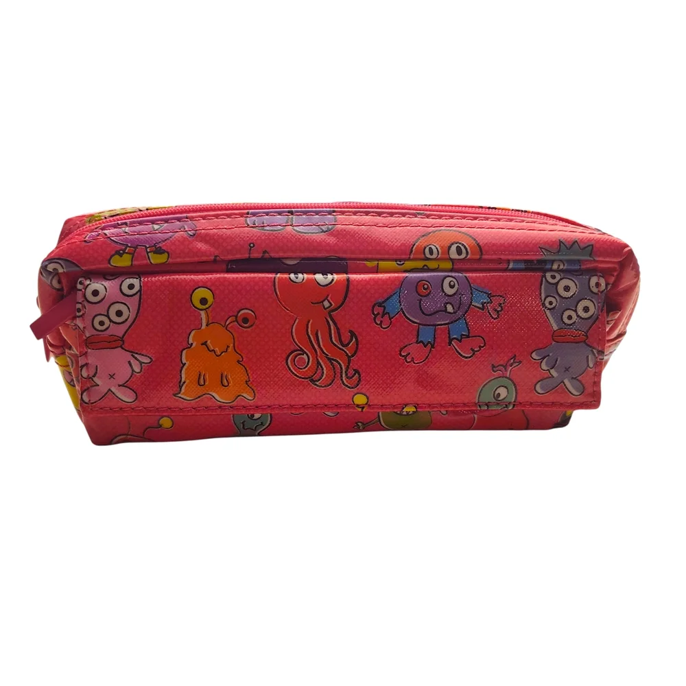 Papercase Pink Monster Zippered Pencil Pouch